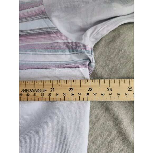 NWT Tommy Bahama Mens Size Large Canyon Beach Flannel Horizon Stripe Shirt NEW - Picture 11 of 13